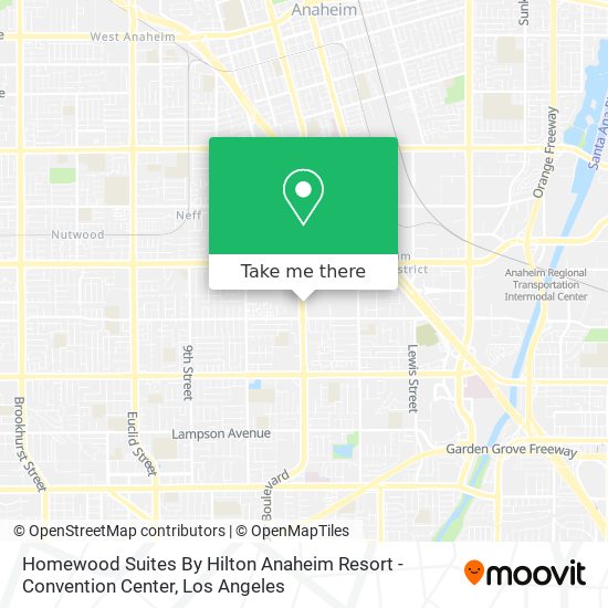 Homewood Suites By Hilton Anaheim Resort - Convention Center map