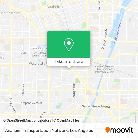 Anaheim Transportation Network map