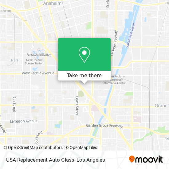 USA Replacement Auto Glass map