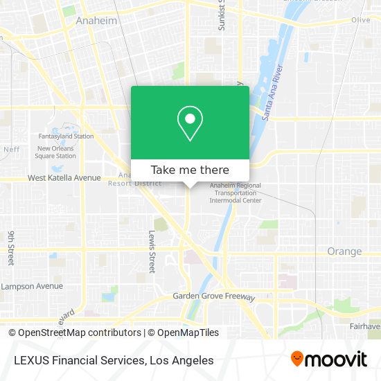 Mapa de LEXUS Financial Services