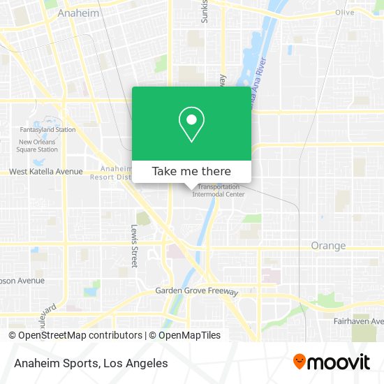 Mapa de Anaheim Sports