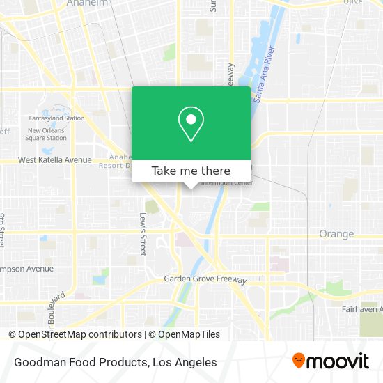Mapa de Goodman Food Products