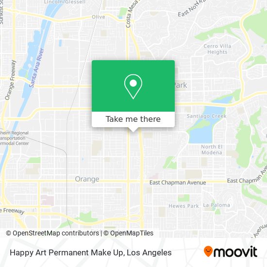 Happy Art Permanent Make Up map