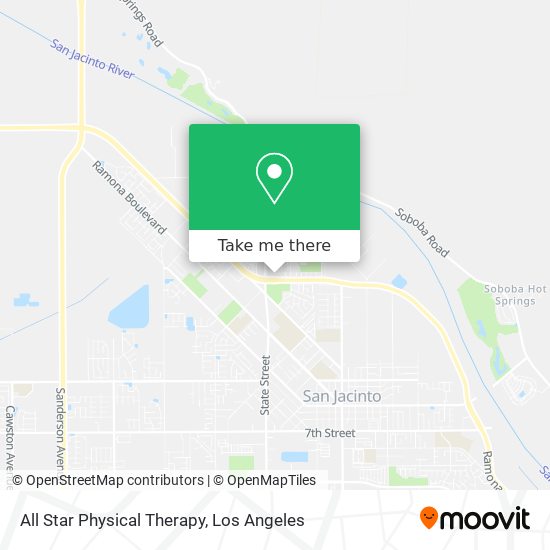 Mapa de All Star Physical Therapy