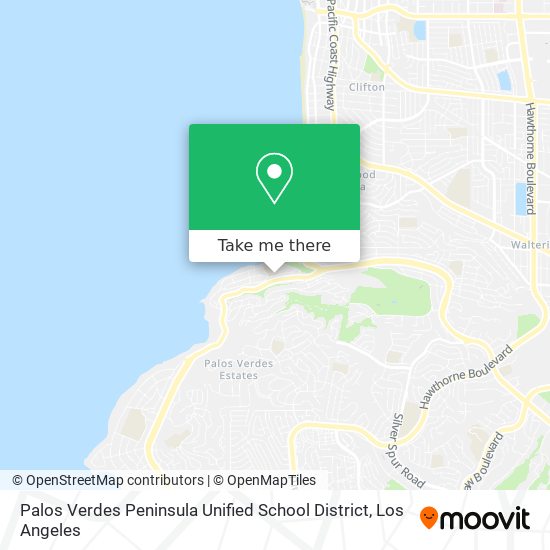 Mapa de Palos Verdes Peninsula Unified School District