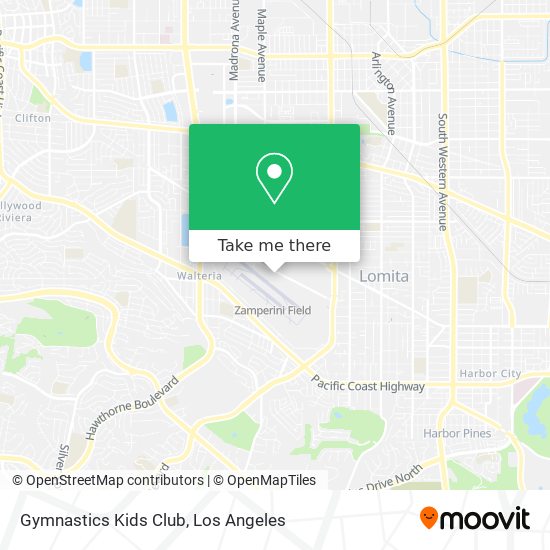 Gymnastics Kids Club map