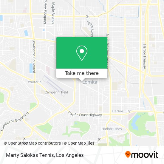 Marty Salokas Tennis map