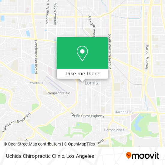 Uchida Chiropractic Clinic map