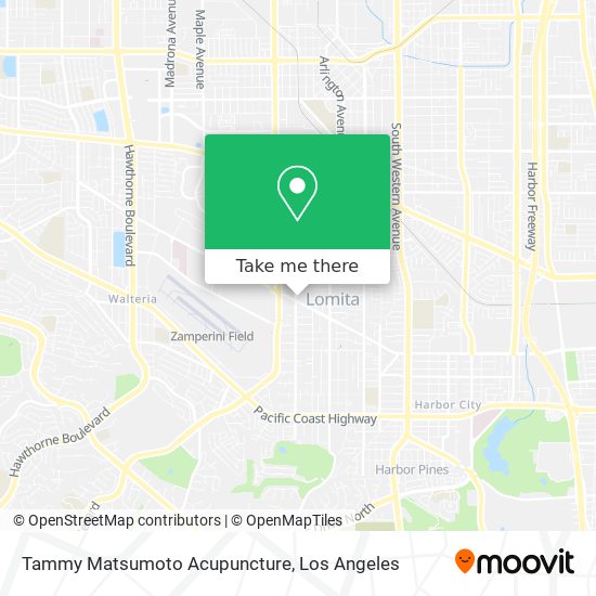 Tammy Matsumoto Acupuncture map