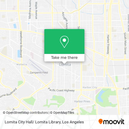 Lomita City Hall/ Lomita Library map