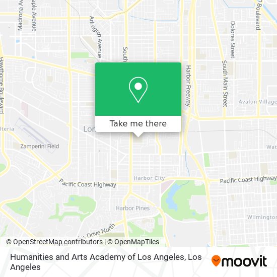 Mapa de Humanities and Arts Academy of Los Angeles