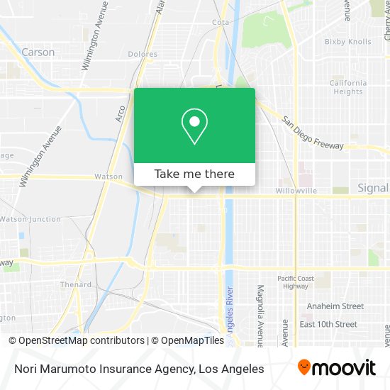 Mapa de Nori Marumoto Insurance Agency