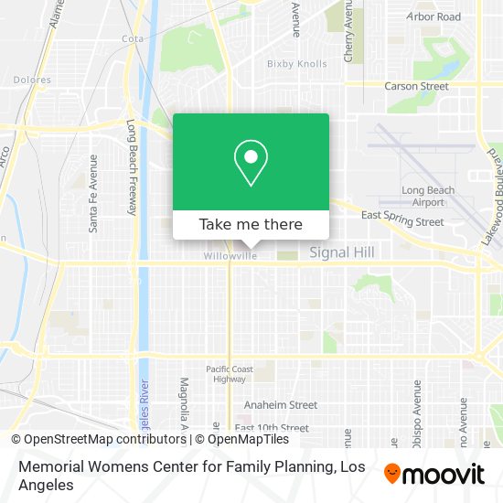 Memorial Womens Center for Family Planning map
