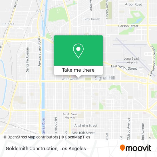 Goldsmith Construction map