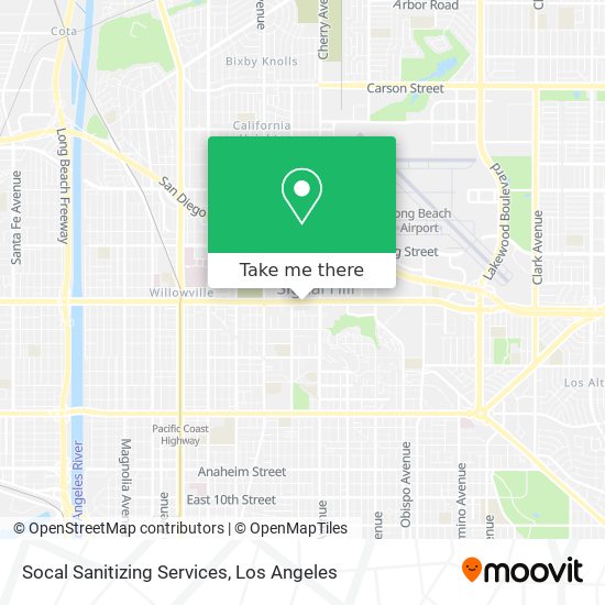 Mapa de Socal Sanitizing Services