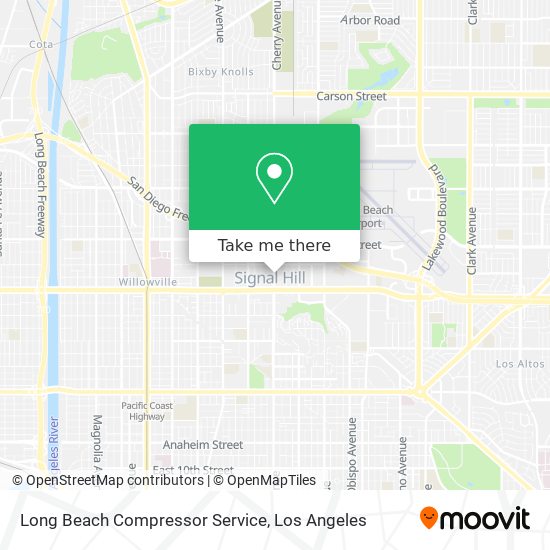 Mapa de Long Beach Compressor Service