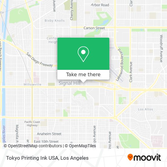 Tokyo Printing Ink USA map