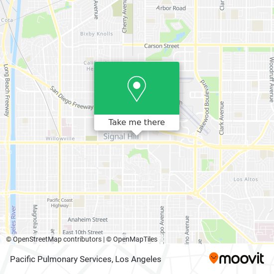 Pacific Pulmonary Services map