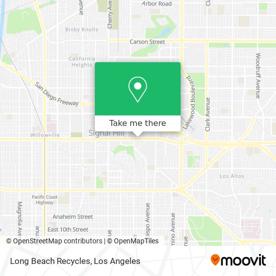 Long Beach Recycles map