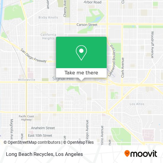 Mapa de Long Beach Recycles