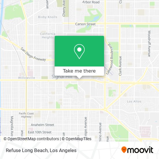 Refuse Long Beach map