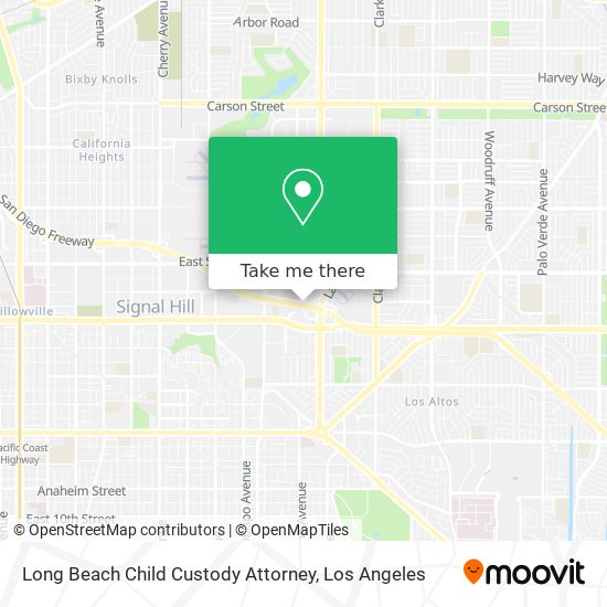 Long Beach Child Custody Attorney map