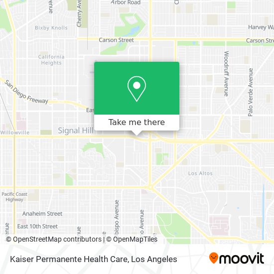 Kaiser Permanente Health Care map