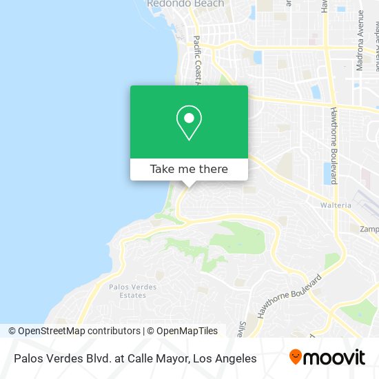 Palos Verdes Blvd. at Calle Mayor map