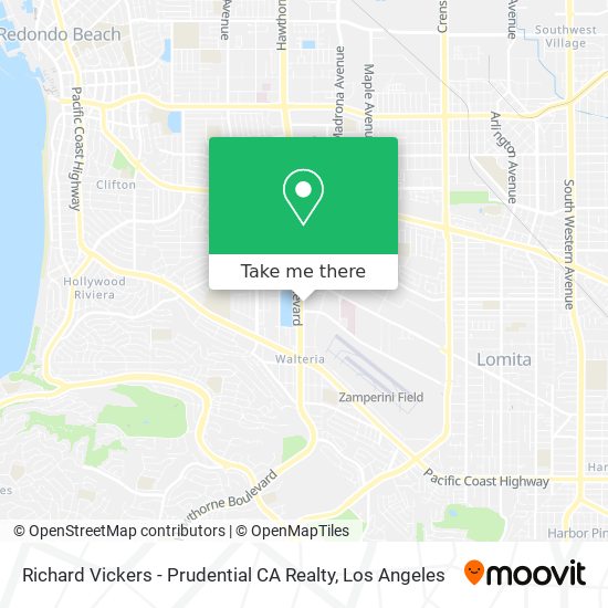 Mapa de Richard Vickers - Prudential CA Realty