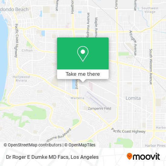 Dr Roger E Dumke MD Facs map