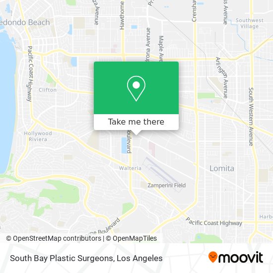 South Bay Plastic Surgeons map