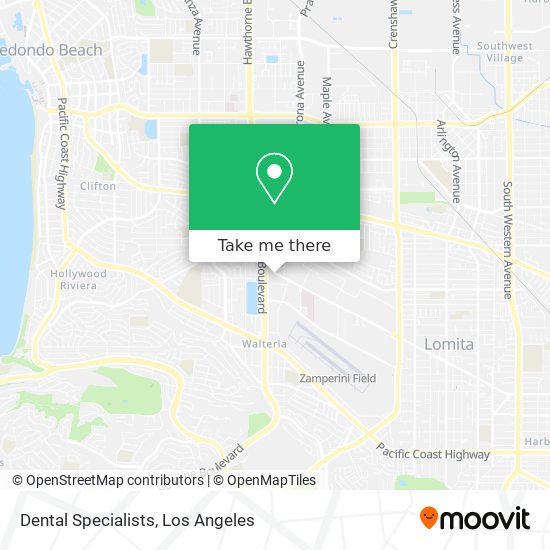 Dental Specialists map