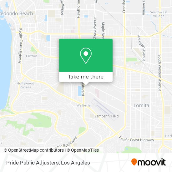 Pride Public Adjusters map