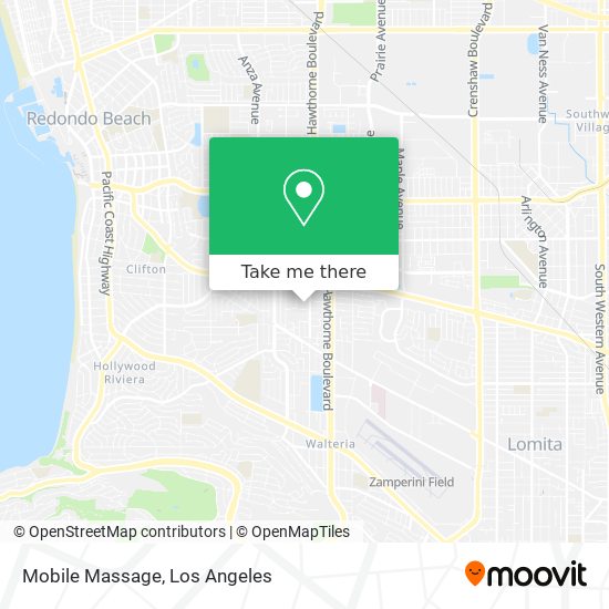 Mobile Massage map