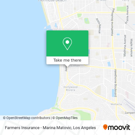 Farmers Insurance - Marina Matovic map