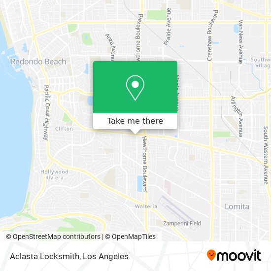 Aclasta Locksmith map