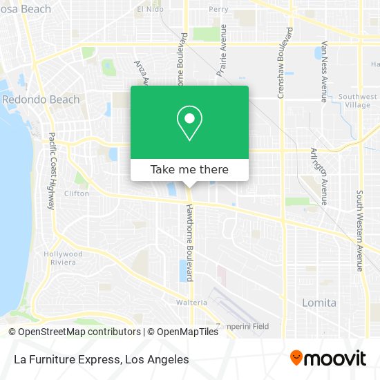 La Furniture Express map