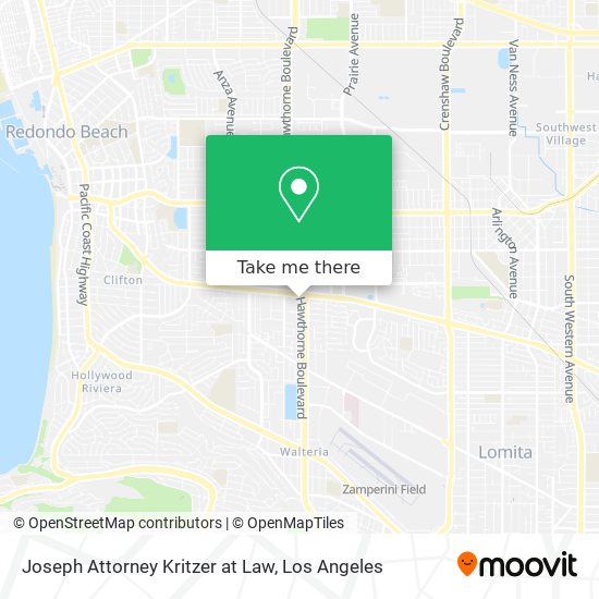 Joseph Attorney Kritzer at Law map