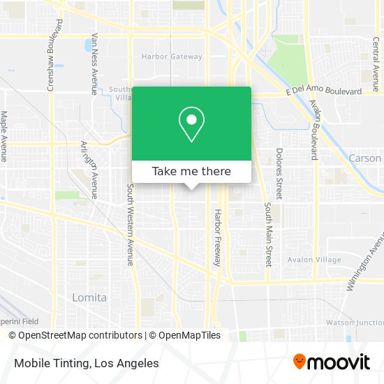 Mobile Tinting map