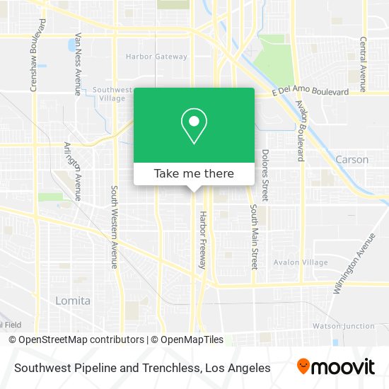 Southwest Pipeline and Trenchless map