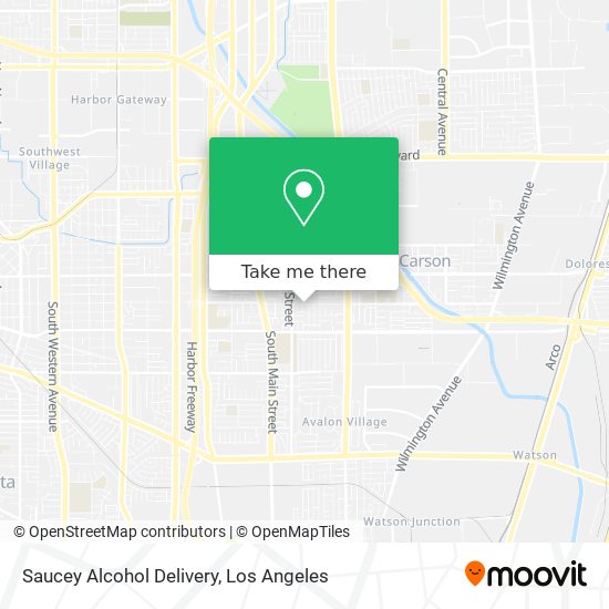 Mapa de Saucey Alcohol Delivery