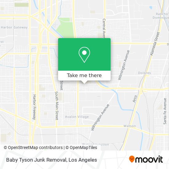 Mapa de Baby Tyson Junk Removal