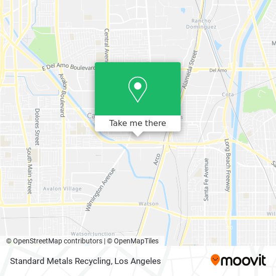 Mapa de Standard Metals Recycling