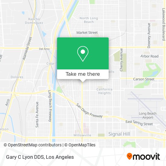 Gary C Lyon DDS map