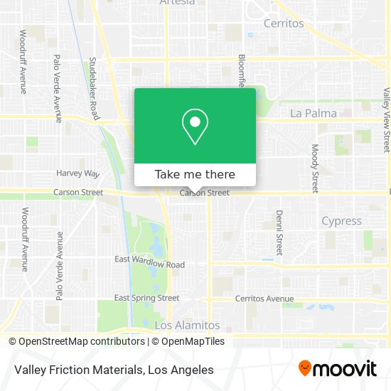 Valley Friction Materials map