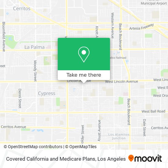 Covered California and Medicare Plans map