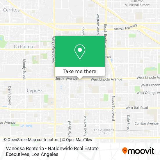 Mapa de Vanessa Renteria - Nationwide Real Estate Executives