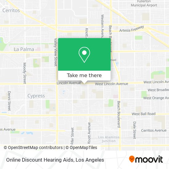 Online Discount Hearing Aids map