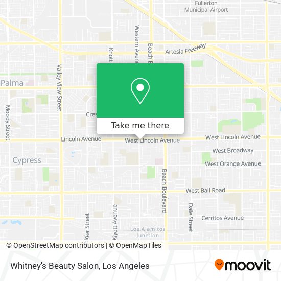 Whitney's Beauty Salon map