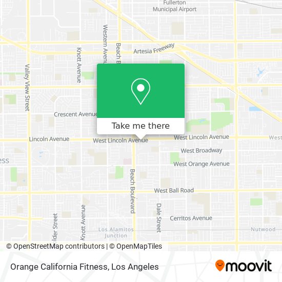 Mapa de Orange California Fitness